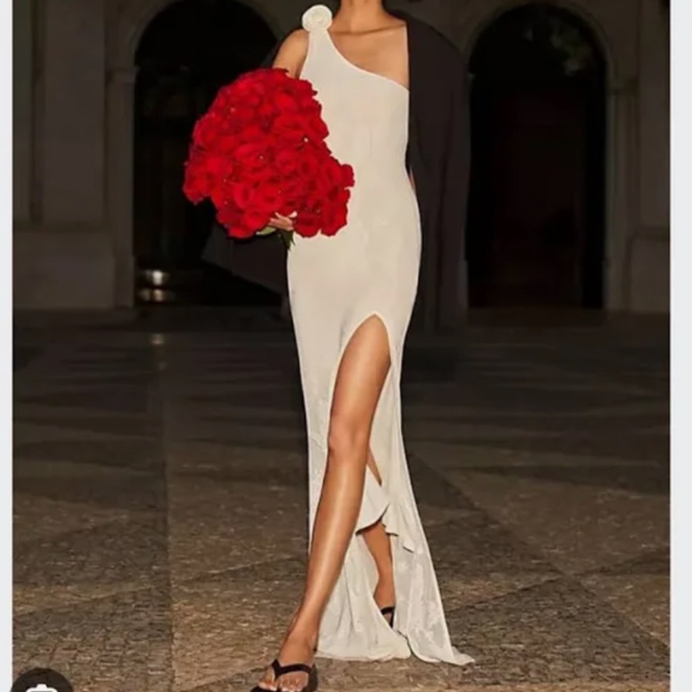 Ronny Kobo One Shoulder Dress